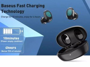 هندزفری بی سیم بیسوس مدل Encok W11 True Wireless Earphones NGTW060001 بهمراه کیس شارژ بی سیم