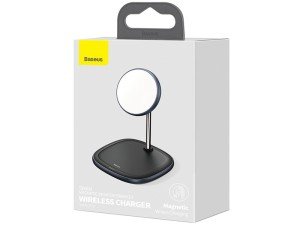 استند شارژر وایرلس بیسوس مدل Swan Magnetic Desktop Bracket Wireless Charger BS-W519