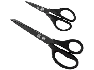 مجموعه قیچی کاغذ شیائومی مدل Heat-Plated Titanium Stationery Scissors Combination HU0030 (پک 2 عددی)
