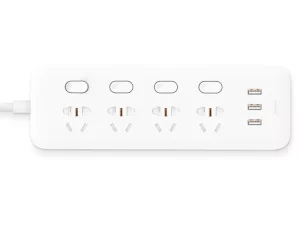 چند راهی برق و شارژر شیائومی مدل Mijia MJSWSKCXB-01QM Power Strip (دارای 3 پورت USB)
