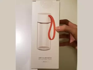 بطری آب شیشه‌ای قابل حمل شیائومی مدل SJ010301 480ML Crystal Water Bottle BPA Free