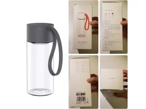بطری آب شیشه‌ای قابل حمل شیائومی مدل SJ010301 480ML Crystal Water Bottle BPA Free