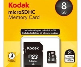 کارت حافظه microSDHC کداک کلاس 10 استاندارد UHS-I U1 سرعت 30MBps همراه با آداپتور SD ظرفيت 8 گيگابايت