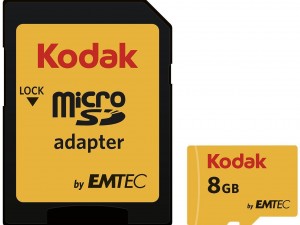 کارت حافظه microSDHC کداک کلاس 10 استاندارد UHS-I U1 سرعت 30MBps همراه با آداپتور SD ظرفيت 8 گيگابايت