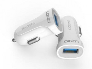 شارژر فندکی 1 پورت الدینیو مدل LDNIO DL-C17 با کابل لایتینگ