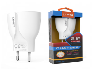 شارژر دیواری الدینیو LDNIO A2271 به همراه کابل لایتنینگ