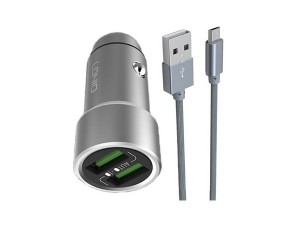 شارژر فندکي الدينيو مدل C302 همراه با کابل microUSB