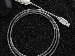 Zeceen 1m Metal Zince Alloy Braided MicroUSB cable