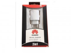 HUAWEI 2 in 1 Travel Charger With 1m Cable شارژر پک دار هواوی