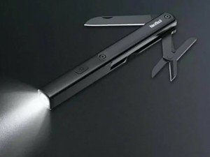 چراغ قوه سه کاره ضدآب شیائومی مدل Multitool Xiaomi Nextool N1 flashlight-scissors-knife
