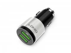 شارژر فندکی الدینیو مدل C403 همراه با کابل Micro USB