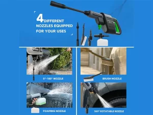 نازل کارواش خانگی شیائومی مدل Fixnow Wireless Car Washer Machin Pressure Water Gun