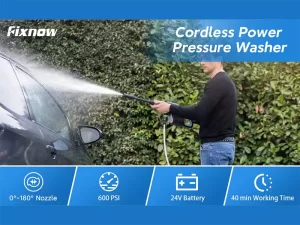 نازل کارواش خانگی شیائومی مدل Fixnow Wireless Car Washer Machin Pressure Water Gun