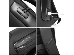 کوله پشتی حرفه‌ای ضد آب لپ تاپ USB دار بنج مدل  BG-7216 مناسب برای لپ تاپ 15.6 اینچی