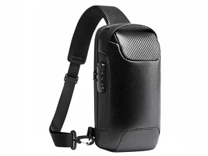 کوله تک بند ضدسرقت و ضدآب USB دار بنج مدل BG-22085 plus Carbon Waterproof Crossbody Chest Bag