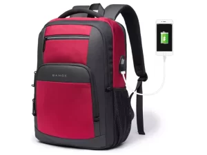 کوله پشتی ضدآب لپ تاپ USB دار بنج مدل BG-1921 مناسب برای لپ تاپ 15.6 اینچی
