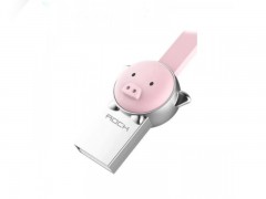 کابل شارژ و انتقال داده USB to Micro USB راک طرح خوک مدل RCB0523