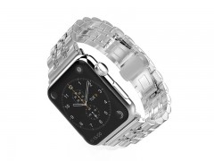 بند فلزي نقره ای اپل واچ 42 ميلي متري  سری Strap Band مدل Fashion Watchband