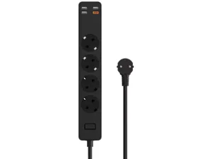 چند راهی برق ویوو مدل U01 Power Strip Socket With 4 AC 3 USB 20W PD (دارای 3 پورت USB و 1 پورت Type-C)