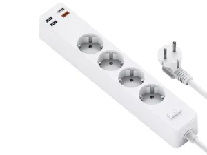 چند راهی برق ویوو مدل U01 Power Strip Socket With 4 AC 3 USB 20W PD (دارای 3 پورت USB و 1 پورت Type-C)