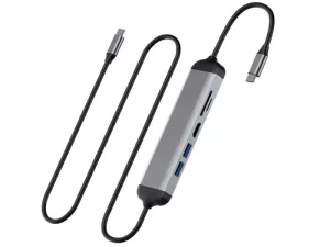 هاب تایپ سی 5 پورت ویوو مدل Alpha 521H