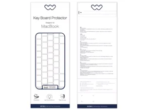 محافظ صفحه کلید مک بوک ایر پرو 13.3 اینج مدل ویوو WIWU 13.3″/Air 2020 keyboard protector