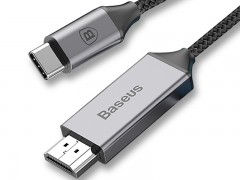 کابل تبدیل USB-C به HDMI  بیسوس مدل Male Adapter Cable به طول 180 سانتی متر