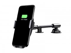 پایه نگه دارنده و شارژر وایرلس گوشی موبایل بیسوس مدل Wireless Charger Gravity Car Mount