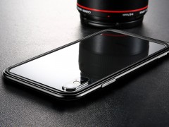 بامپر و محافظ لنز بیسوس مدل Platinum Metal Border Case مناسب برای گوشی اپل آیفون X