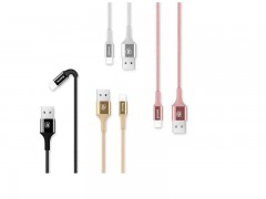 کابل شارژ و انتقال داده بیسوس مدل Shining Cable With Jet Metal به طول 1 متر