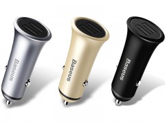 شارژر فندکی بیسوس مدل Small Trumpet Metal Car Charger