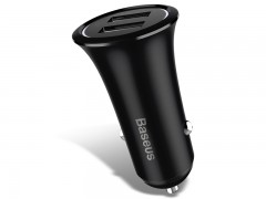 شارژر فندکی بیسوس مدل Small Trumpet Metal Car Charger