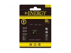 کارت حافظه 8 گیگابایت microSDHC  ایکس - انرژی  کلاس 10 استاندارد UHS-I U1 سرعت 80MBps