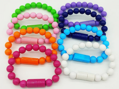 کابل شارژ و انتقال داده MicroUSB طرح دستبند مرواریدی مدل Wearable Bracelet Charging Line بطول 0.24 متر