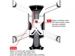 پایه نگهدارنده گوشی موبایل بیسوس مدل  Spiderman Gravity Car Mount