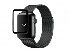 محافظ صفحه نمایش شیشه ای مدل Tempered Glass 3D مناسب اپل واچ سایز 42 میلی متر