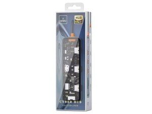 هاب تایپ سی 12 پورت ویوو مدل New Cyber 12-in-1 Type C Hub Docking Stattion CB012