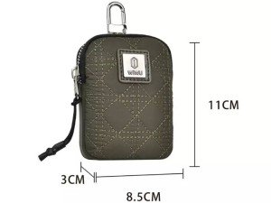 کیف گوشی موبایل و لوازم جانبی ضدآب دارای قلاب اتصال ویوو مدل QPOUCHBLK Q Pouch