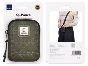 کیف گوشی موبایل و لوازم جانبی ضدآب دارای قلاب اتصال ویوو مدل QPOUCHBLK Q Pouch