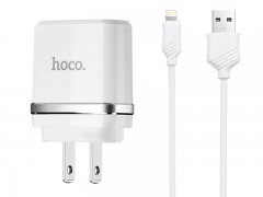 شارژر دیواری هوکو مدل C12A همراه با کابل Lightning