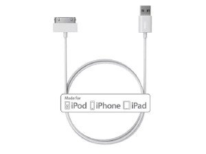 کابل اصلی شارژ آیفون Apple iphone 30 Pin to USB Cable 4/4s
