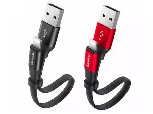 کابل شارژ و انتقال داده لایتنینگ بیسوس مدل Nimble Lightning Portable Cable 23cm CALMBJ-B01