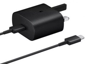 شارژر دیواری سوپر فست شارژ 45 وات اورجینال سامسونگ مدل Super Fast Charger 45W EP-TA845 بهمراه کابل دو سر تایپ سی