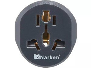 تبدیل سه به دو نارکن مدل Narken NK-605K2 16A 250V 3 To 2 Adapter