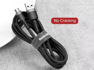 کابل تبدیل USB به MicroUSB بیسوس مدل Cafule Cable CAMKLF-CG1 به طول 2 متر
