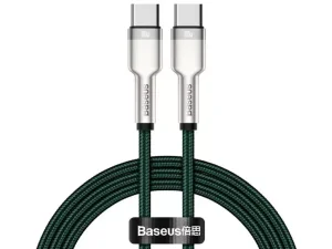 کابل فست شارژ دو سر تایپ سی بیسوس مدل Cafule Series Metal Data Cable Type-C to Type-C 100W 1m CATJK-C06