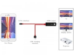کابل تبدیل HDMI به USB و لایتنینگ هوکو مدل UA4 طول 2 متر