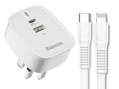 شارژر دیواری بیسوس مدل Funzi Type-C PD + USB Charger