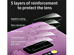 محافظ شیشه ای لنز دوربین بیسوس مدل Glass Film Lens مناسب برای سامسونگ Galaxy S9 Plus بسته 2 عددی