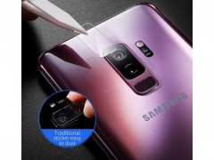 محافظ شیشه ای لنز دوربین بیسوس مدل Glass Film Lens مناسب برای سامسونگ Galaxy S9  بسته 2 عددی